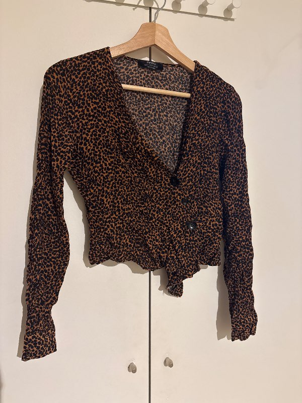 Leopard blússa
