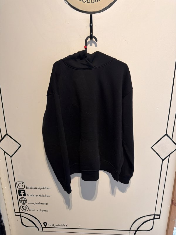 Primark svört hettupeysa