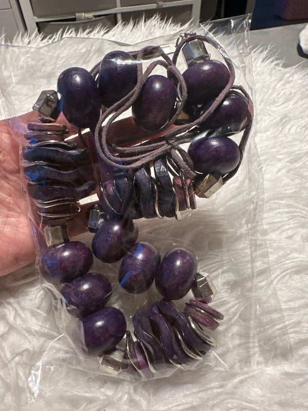 Purple big necklace